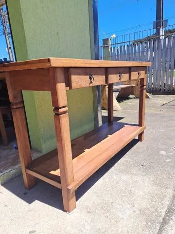 Aparador rustico madeira de lei 1,50 mt  - Foto 2