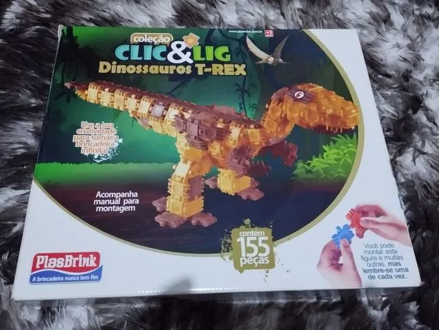 Clic & Lig Dinossauros T - Rex ( 155 Peças )