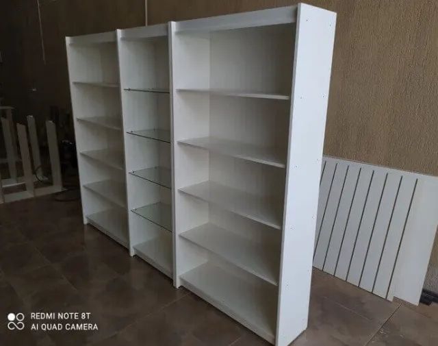 Estante Prateleiras Expositor Vidro Branco 100 % MDF - Foto 3