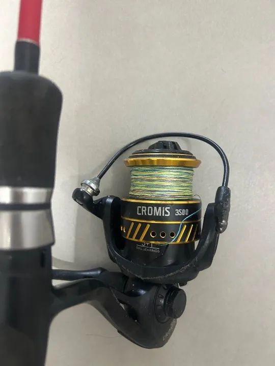 Vara de pesca rapala molinete rapala cromis 3500