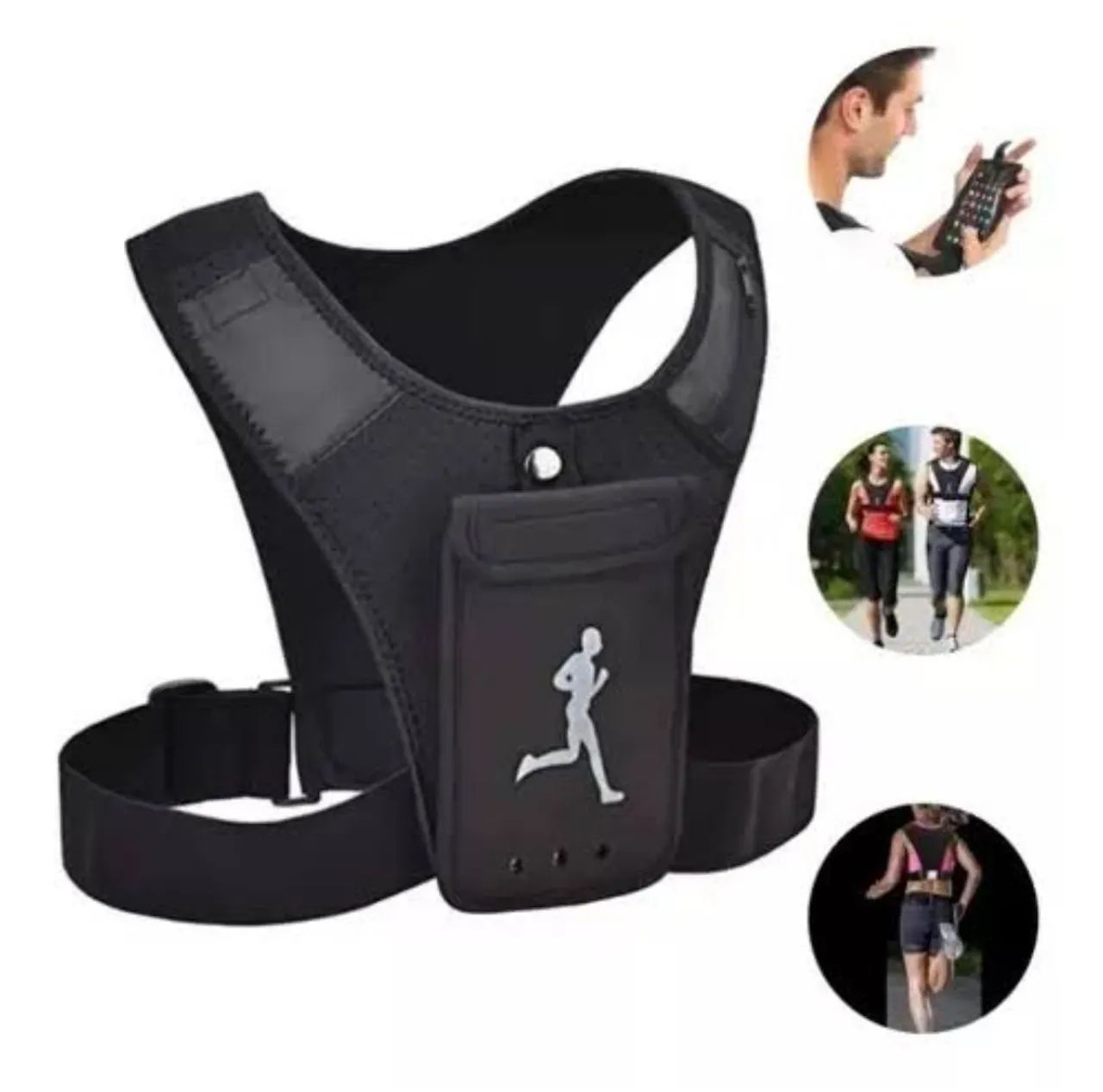 Colete refletivo para corrida com bolsos - Foto 3