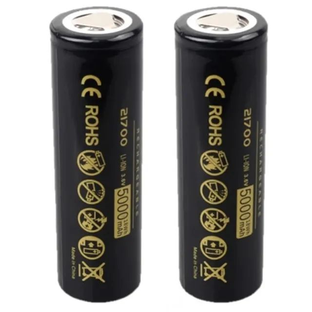 Bateria de Lítio Sofirn, Cabeça Chata, 3.7V, 48A, Descarga 10C, 21700, 5000mAh - Foto 3