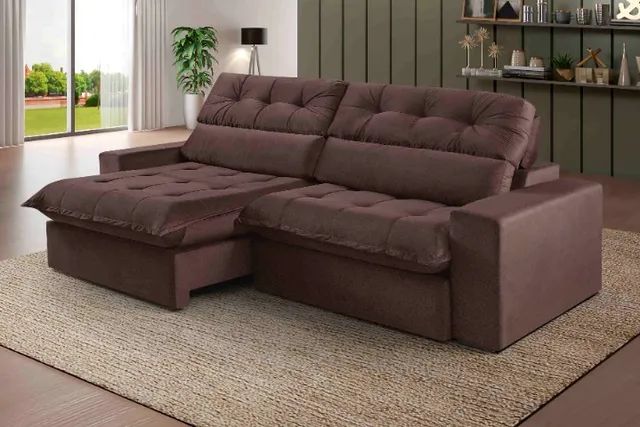 sala sofa retratil e reclinavel de 250 cm 5 lugares - Foto 5