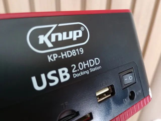 Dock Station Case Para 2 HD Sata 2.5 E 3.5 Usb com Leitor de Cartão Universal - Foto 2