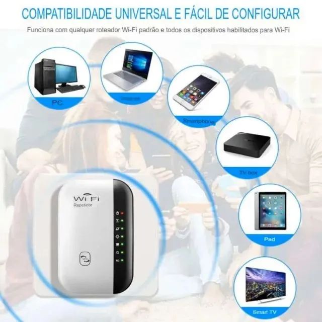 Repetidor Roteador de Sinal Wireless 300Mbps Exbom YWIP-C6 - Foto 6