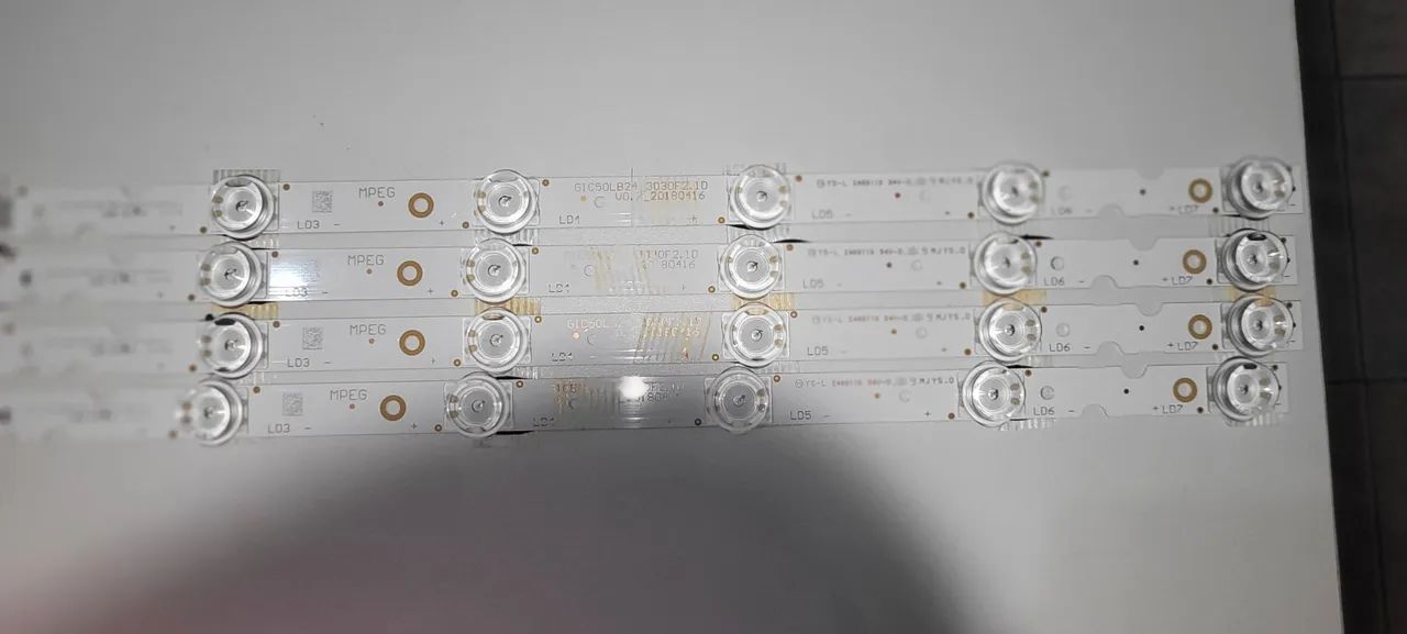Fita de LED para TV Tcl 50p65us 55p65us 08-l12nwa2-pw200a  - Foto 4