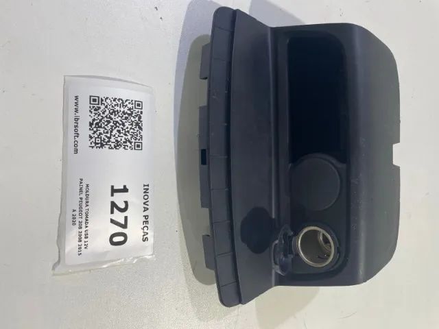 Moldura Tomada Usb 12v Painel Peugeot 208 2008 2015 a 2020