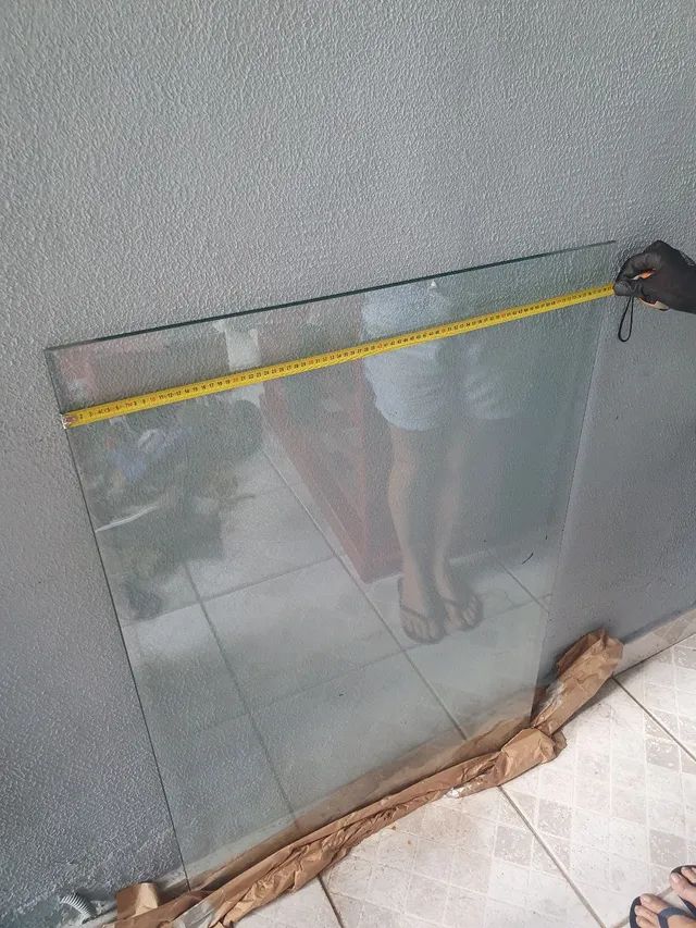Vidro 10mm Bisotado 120cm X 80cm - Foto 2