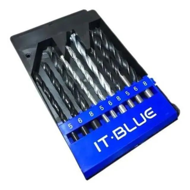 Jogo de Brocas Para Madeira Aço e Concreto Com 9 Peças - Foto 2