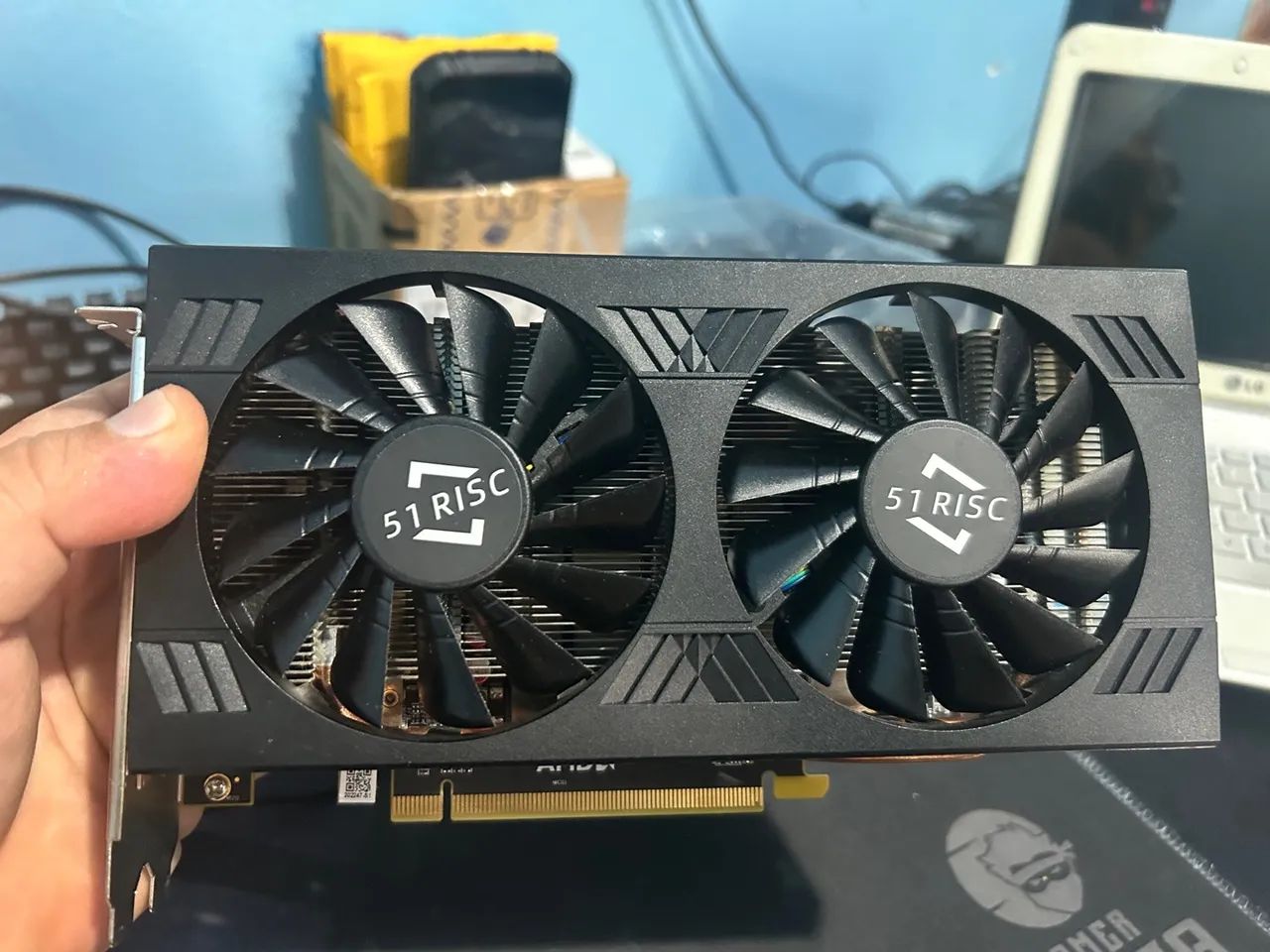 Placa de video Rx 580 8gb 256bits nova 