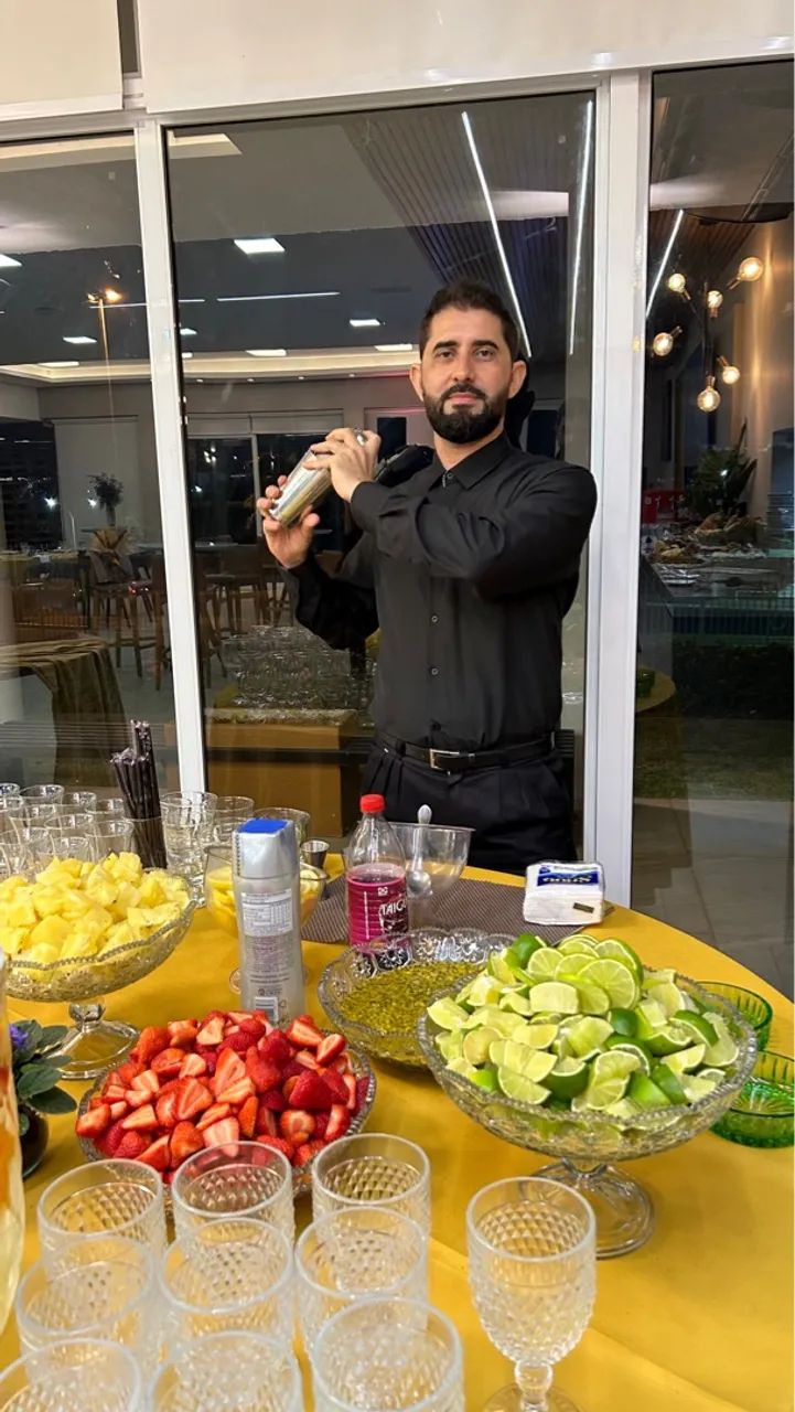 Bartenders de drinks disponíveis para eventos 