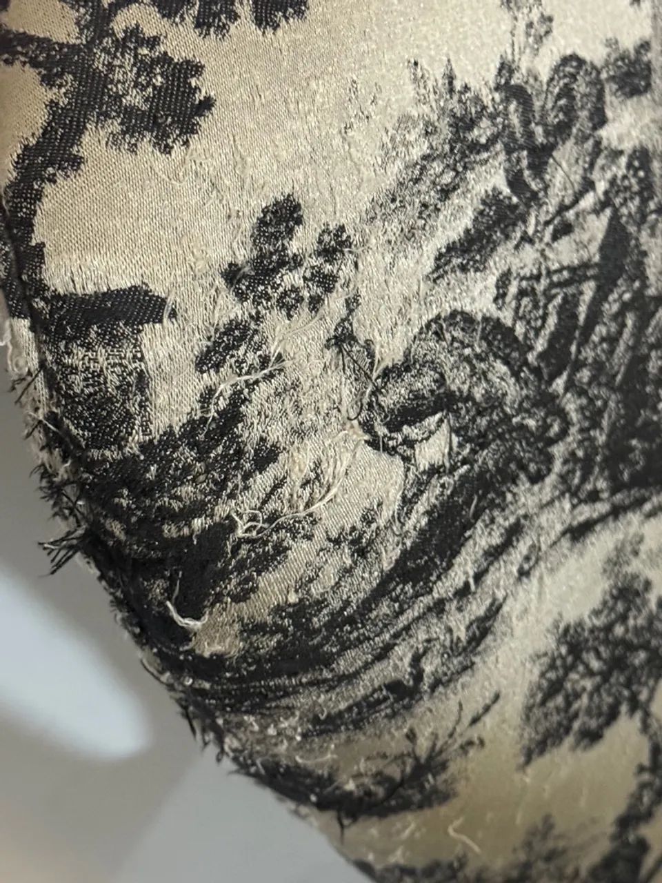 Poltrona Giratória Toile de Jouy preço excelente  - Foto 3