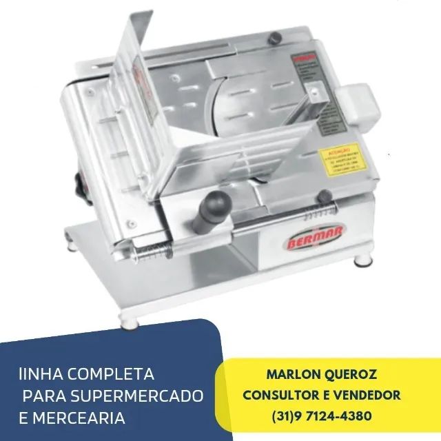 Cortador de Frios Semi Automático Bermar Inox