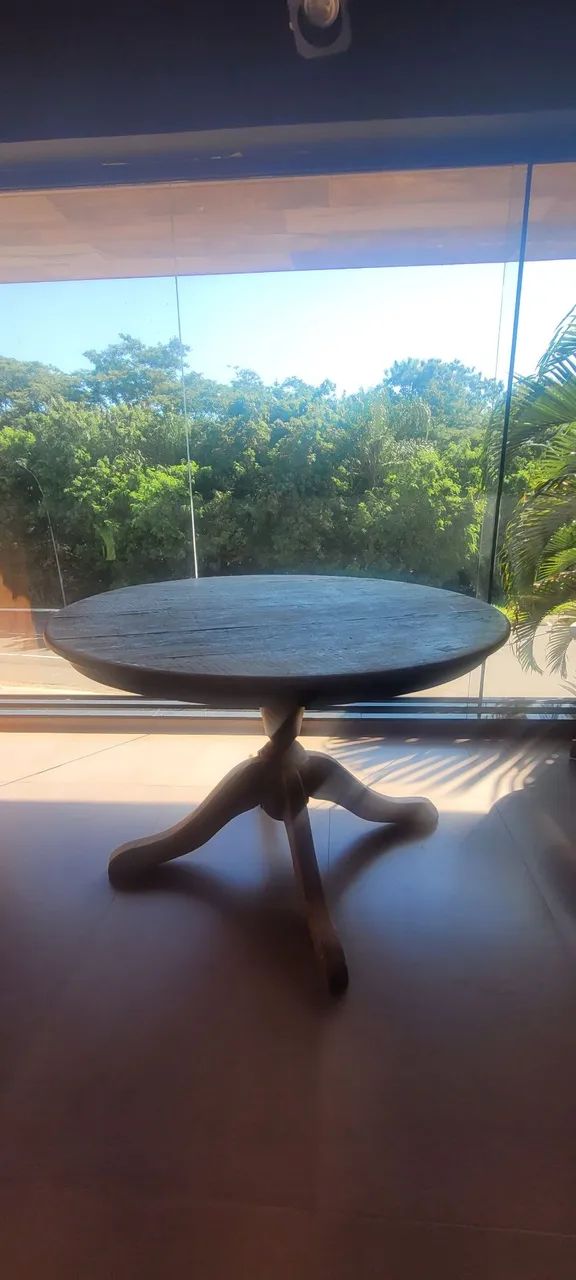 Mesa de Jantar circular em Madeira maciça - Foto 2