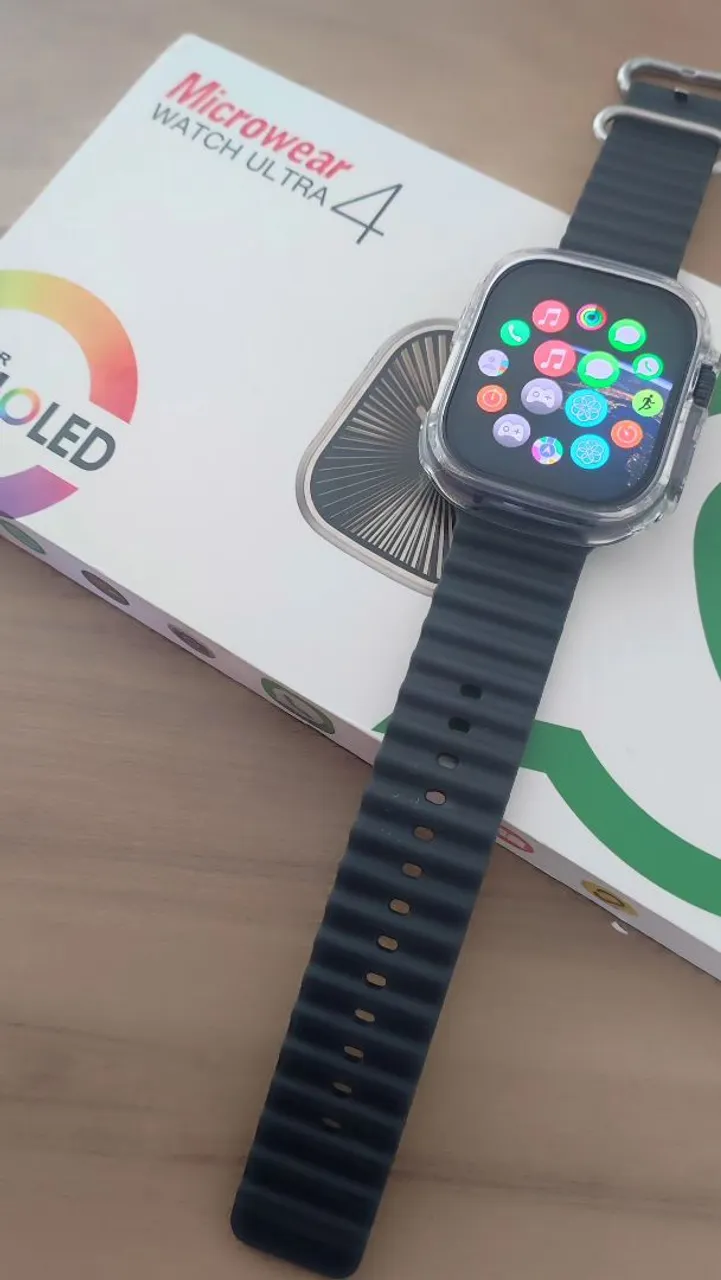 SMARTWATCH ultra preto com memória interna música