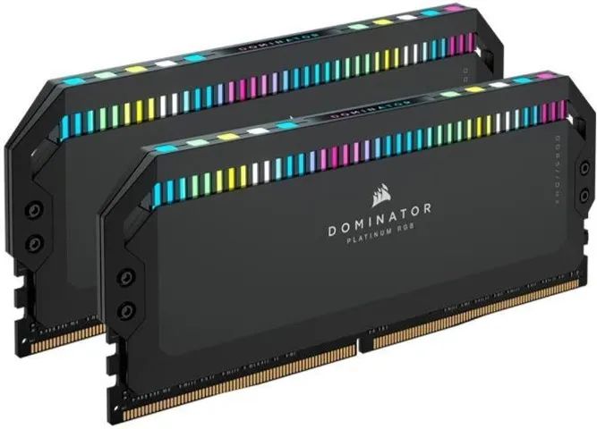 MEMÓRIA DDR5 CORSAIR DOMINATOR PLATINUM RGB, 32GB (2X16GB), PRETO, 5200MHZ