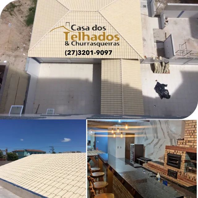 construção de telhados e churrasqueiras