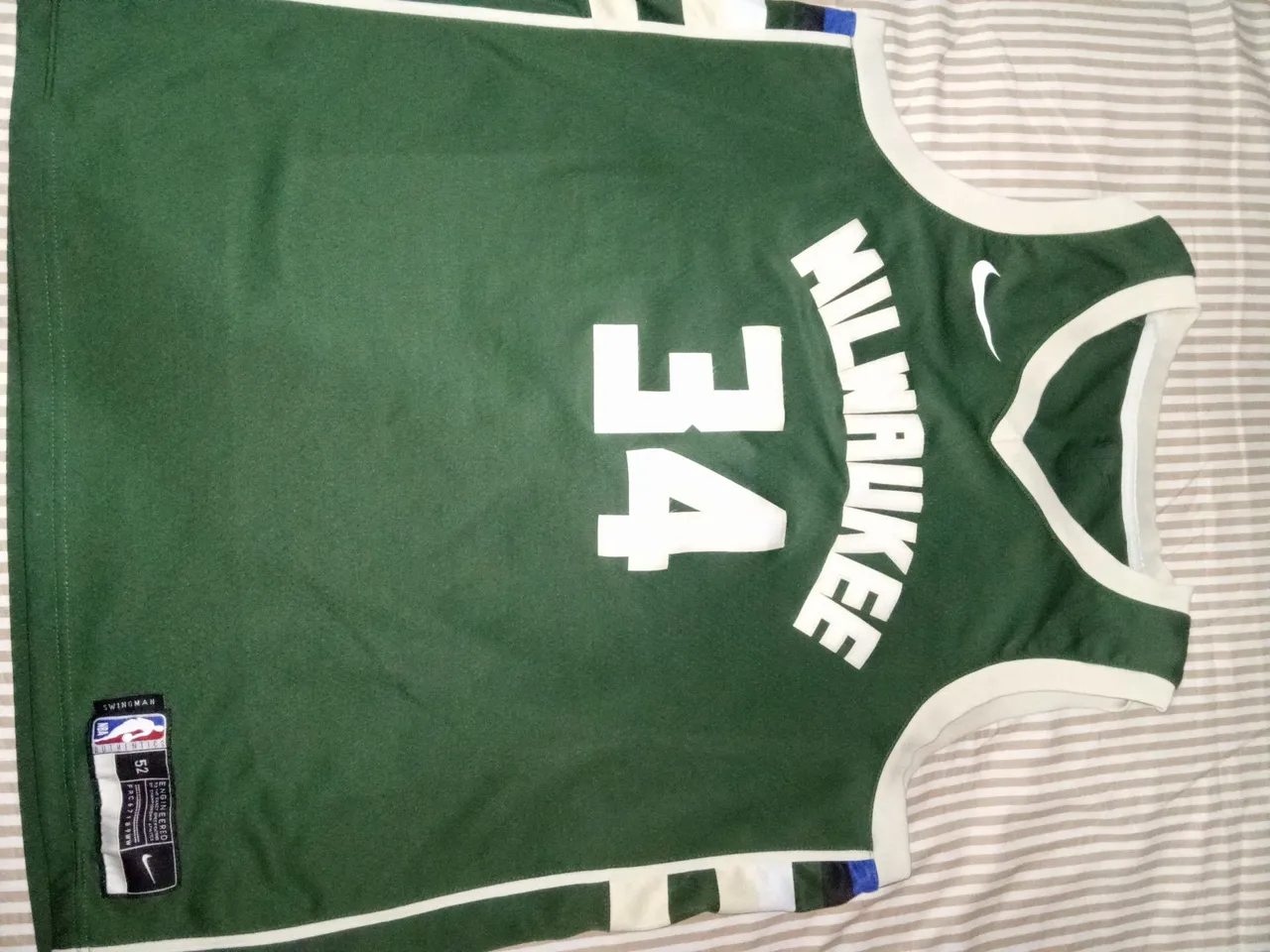 Camisa Milwaukee Bucks #34 - Verde