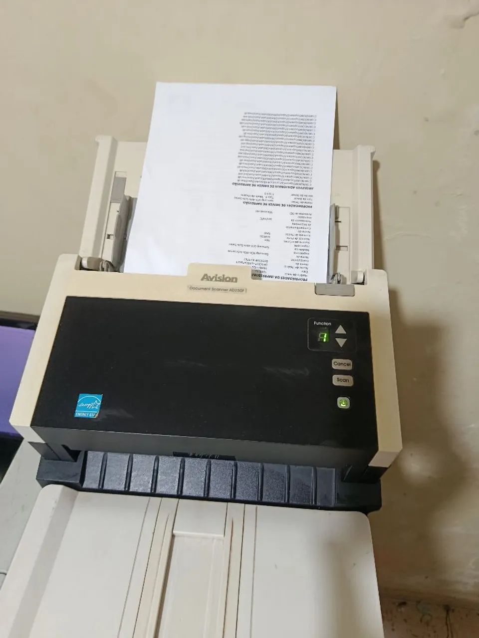 Scanner avision Ad 250f completo com cabo e fonte funcionando perfeitamente  - Foto 3