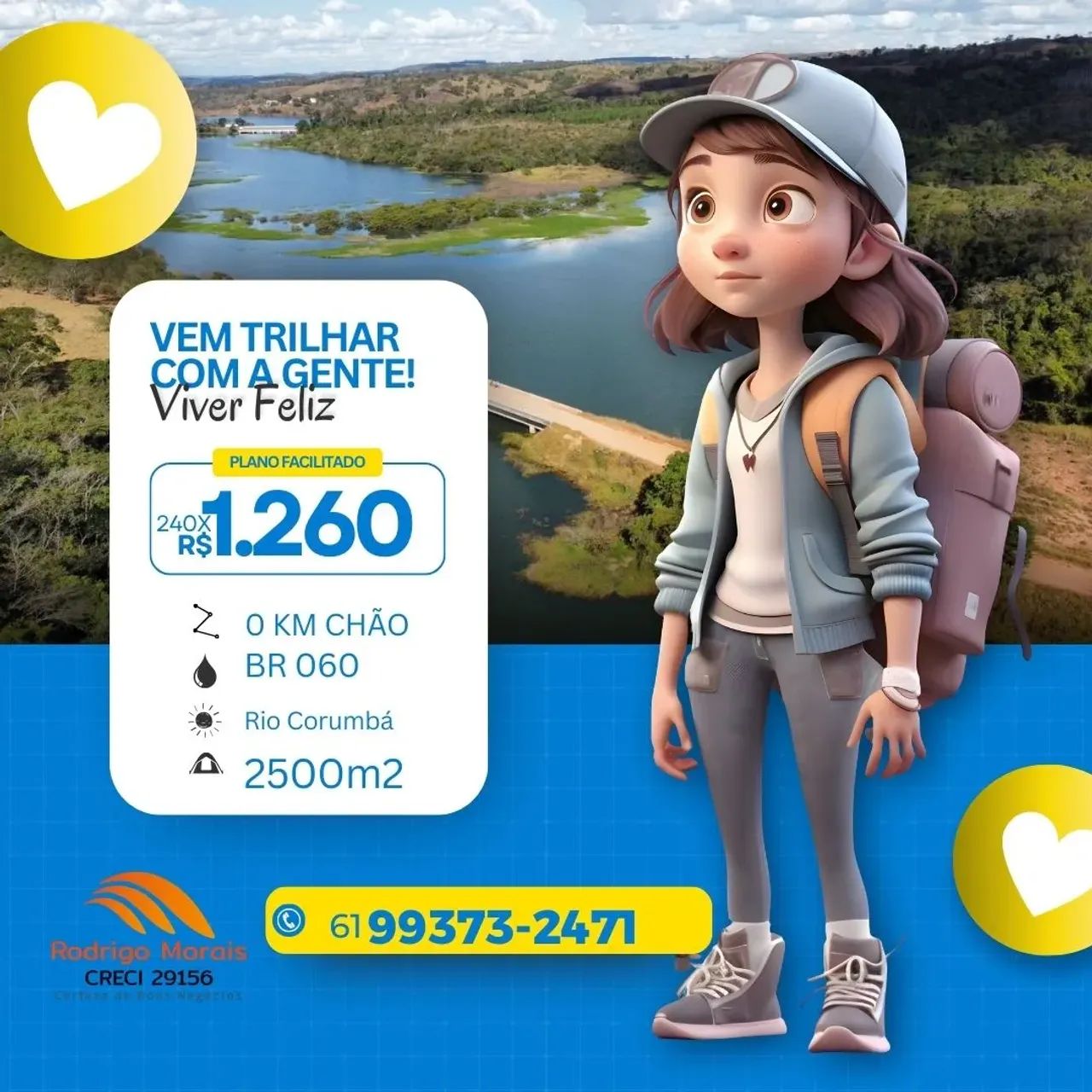 : MINI Chacaras com córrego e acesso ao Lago Corumba, 2.500 metros. \ - Foto 2