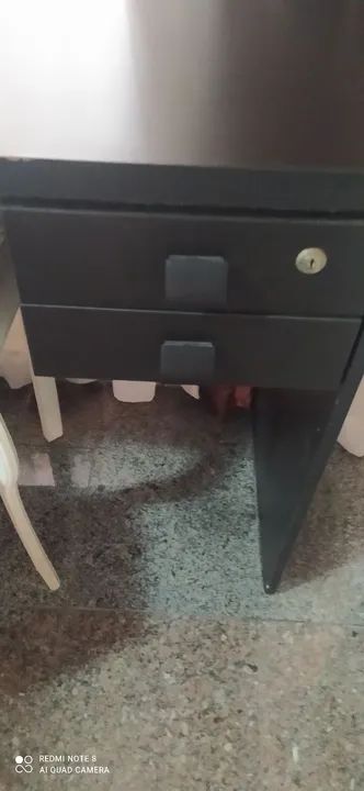 Mesa de escritório em L preta R$  600,00  - Foto 2