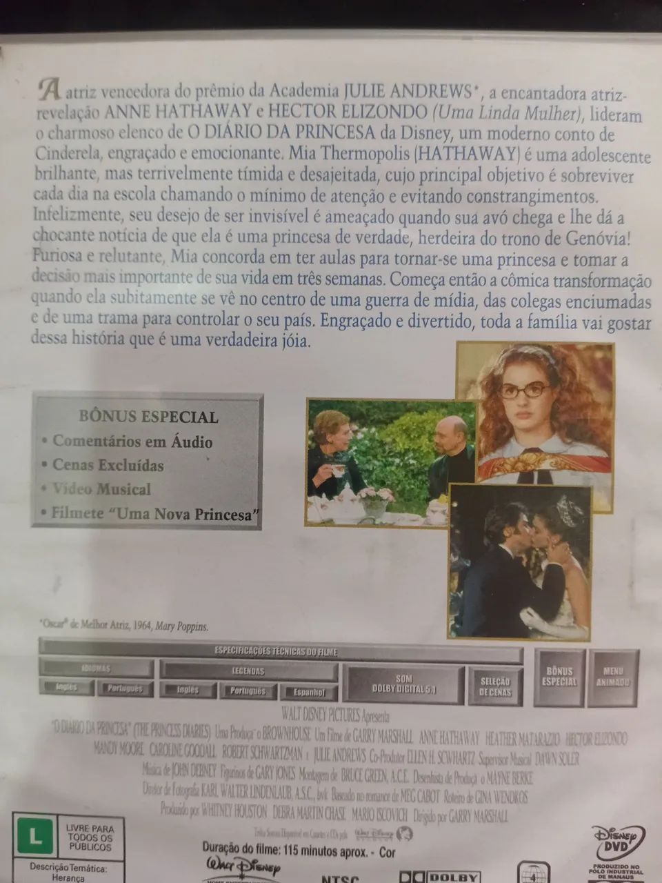 Dvd O diário da Princesa - Foto 2