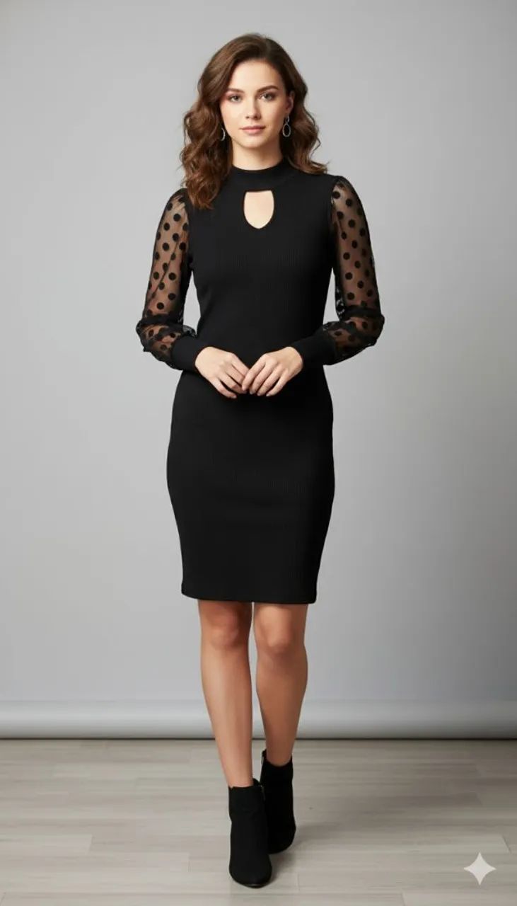 Vestido tubinho preto 