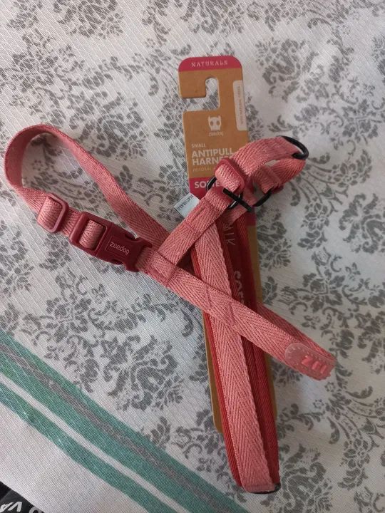 Peitoral Anti-Puxada para Cães Pequenos - Cor Rosa