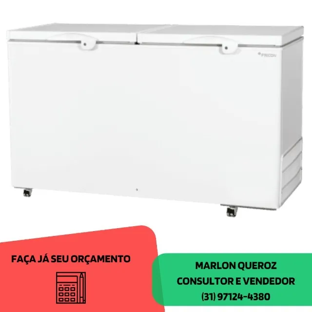Freezer Horizontal 503 Litros Tampa Cega Fricon