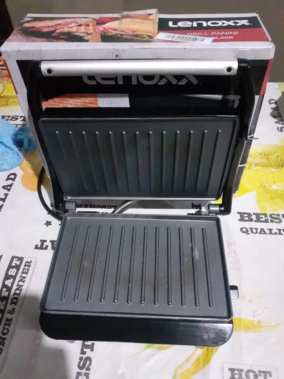 Grill Panini Inox Black Lenoxx - Foto 5