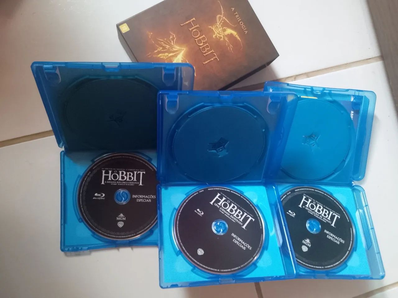 Coleção Blu-ray Trilogia O Hobbit com Luva. - Foto 4