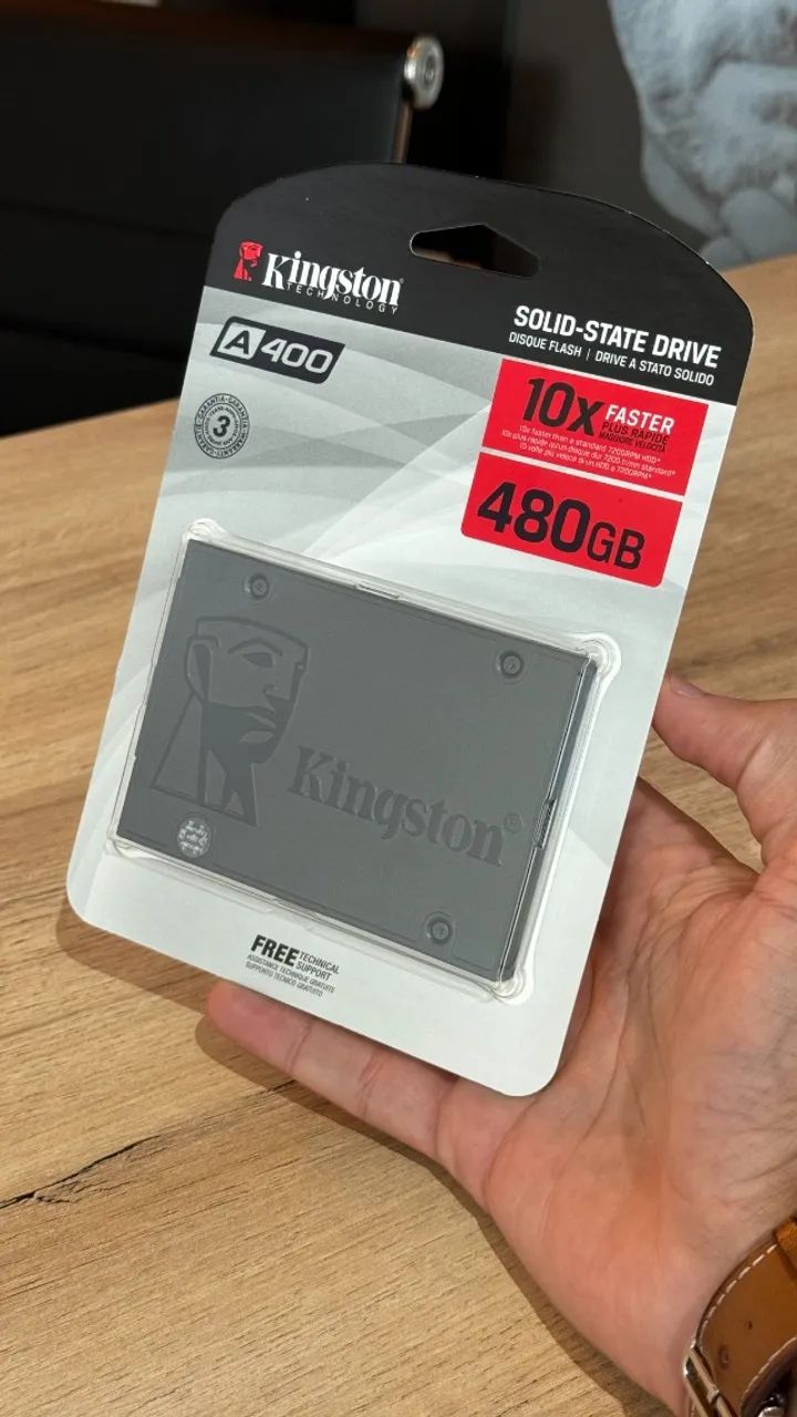 SSD Kingston 480GB 2.5" - Lacrado, sem uso! Com garantia! Até 12x no cartão! 500GB 500 GB