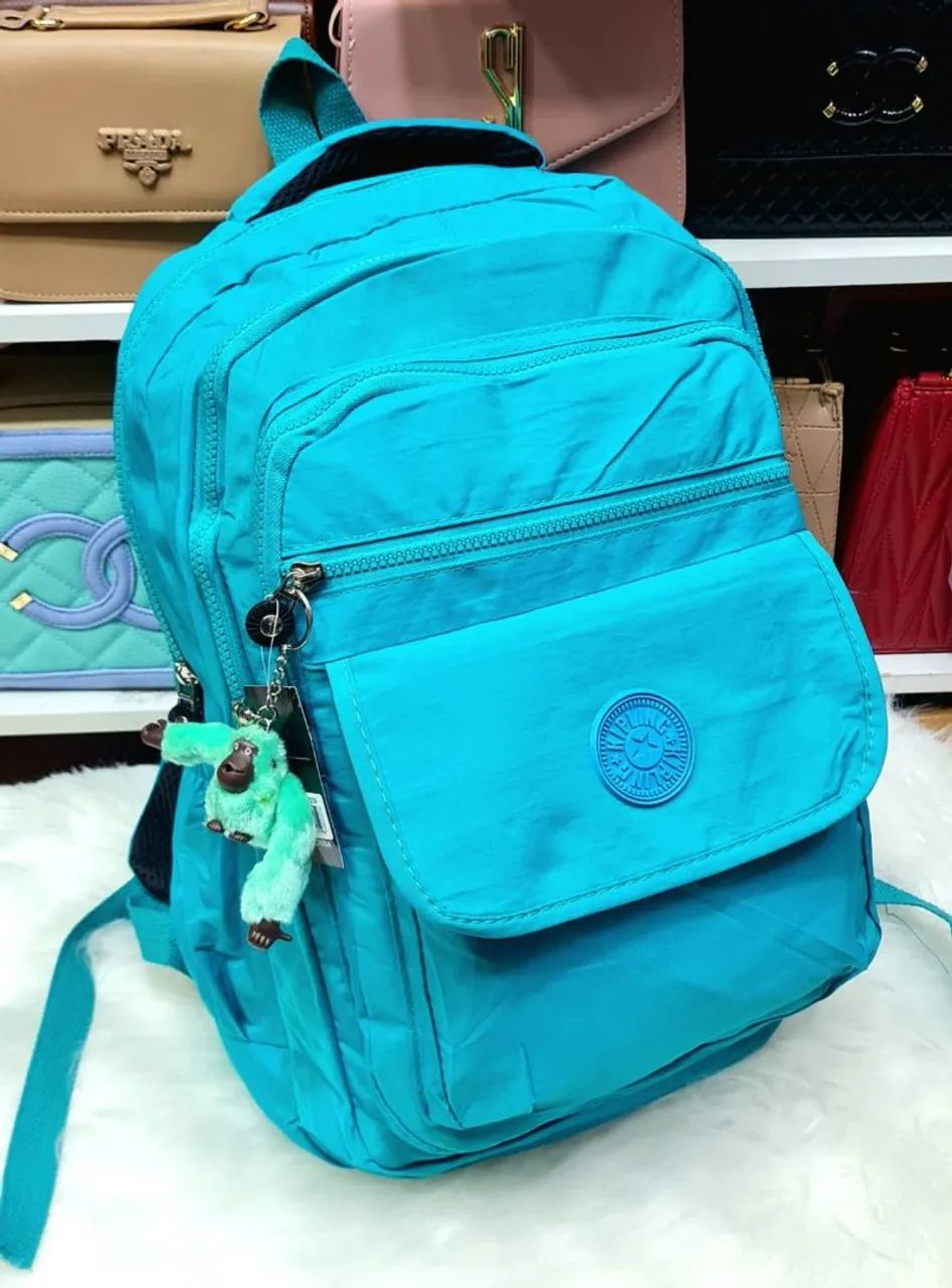 Promoção última unidade - Mochila Kipling Azul Turquesa