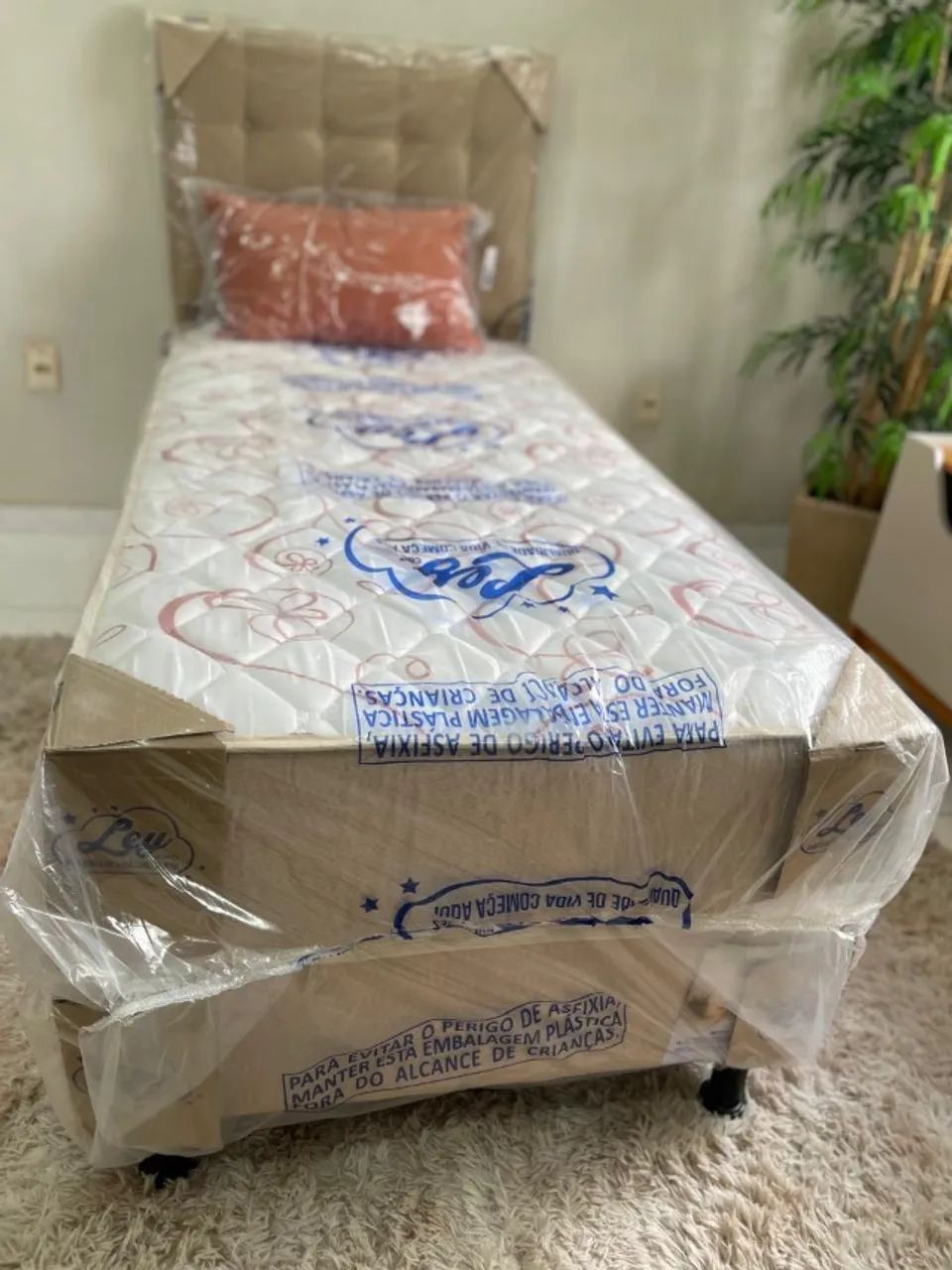 Cama Solteiro Unibox Star Nigth Ley Colchões - NOVA