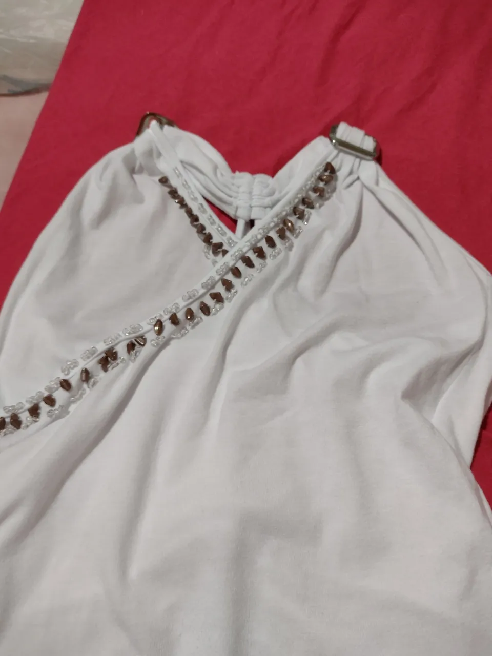 Blusa Infantil Branca com Detalhes - 14