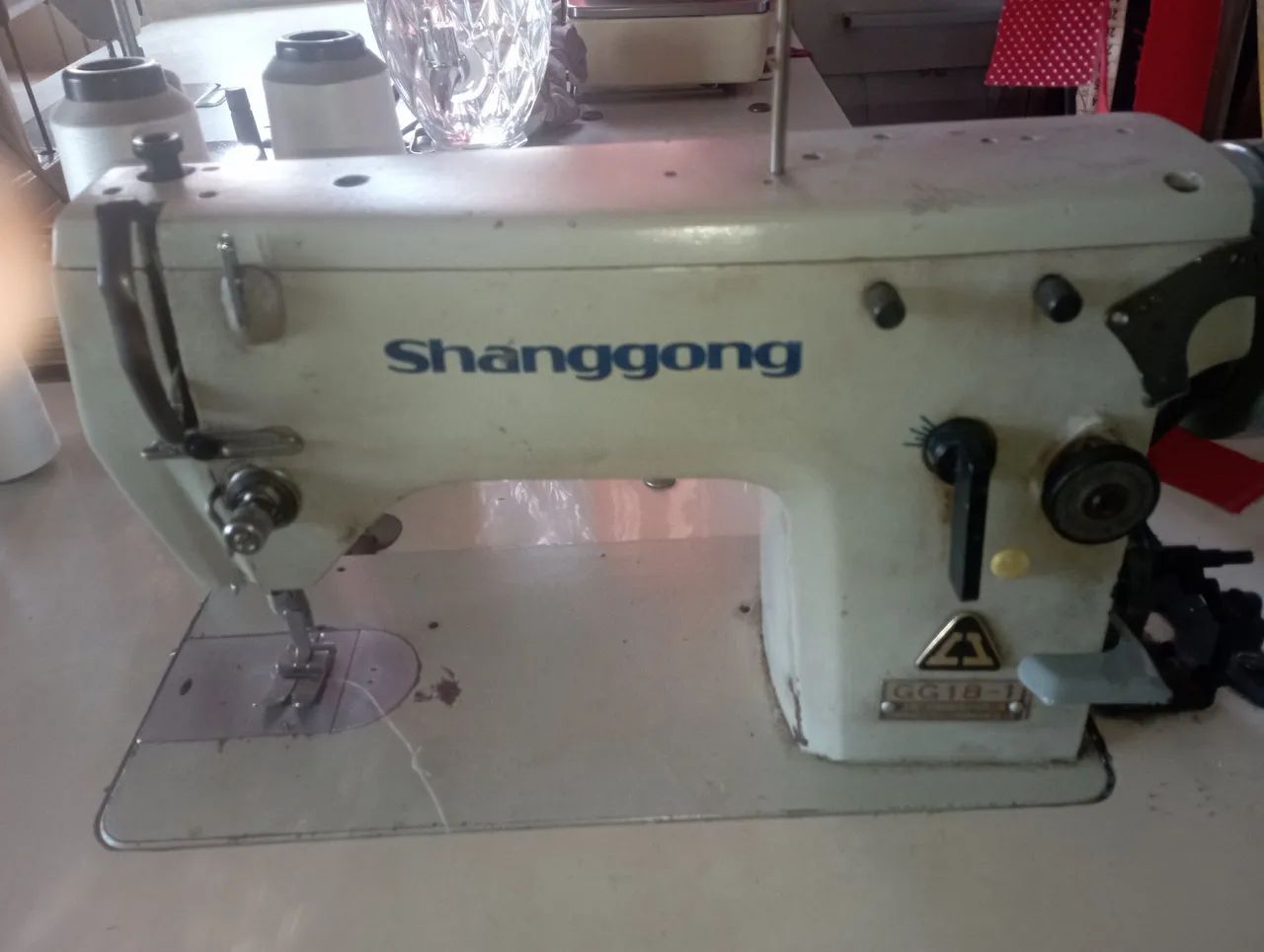 Máquina de costura Zig zag shanggong