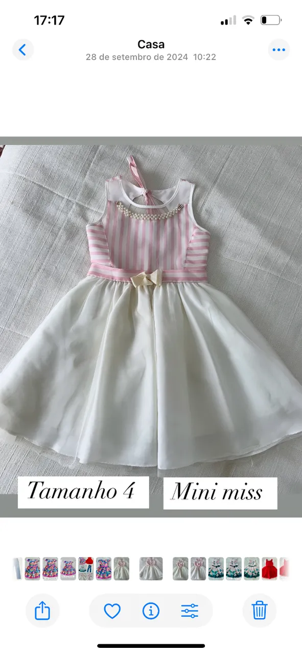 Vestido infantil menina