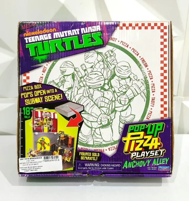 Play Set Tartarugas Ninja Pop-up Pizza Anchovy Alley - Brinquedos