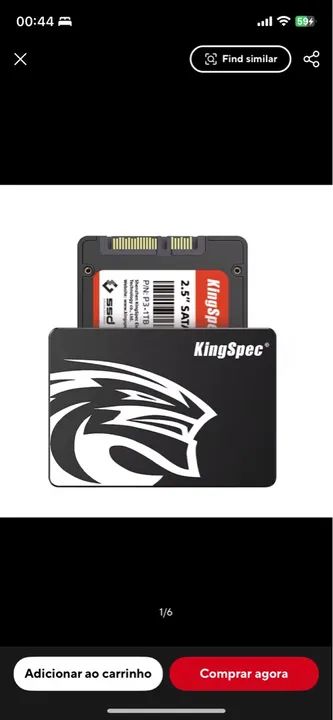 SSD KingSpec 2.5 SATA 256 Gb