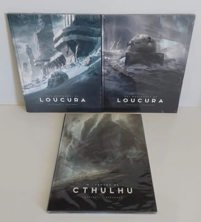 Nas Montanhas da Loucura completo 2 vols + Chamado de Cthulhu Darkside Capa dura Lacrados