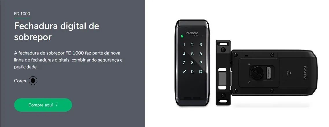 Fechadura Digital Intelbras FR 210 para Portas de Correr - Foto 2