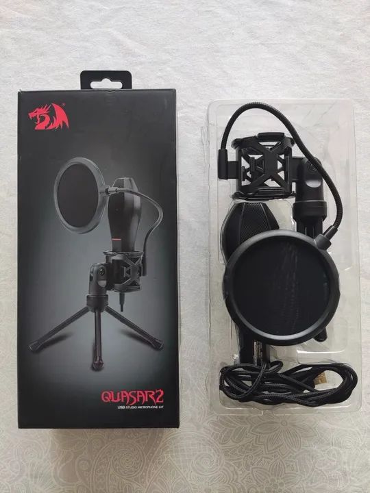 Microfone Gamer Quasar 2 Redragon modelo GM200-1