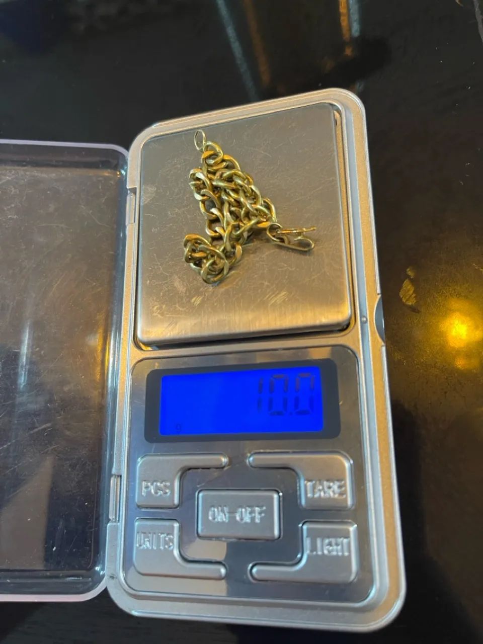 CORDÃO, PINGENTE E PULSEIRA DE OURO 23.1GRAMAS - Foto 4