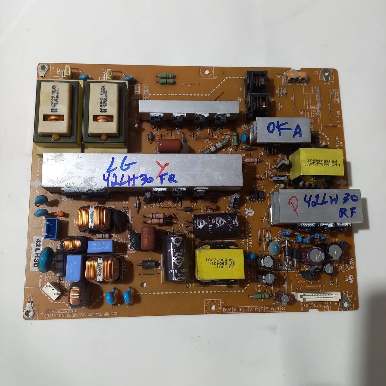 Placa da fonte tv lg 42lh30fr