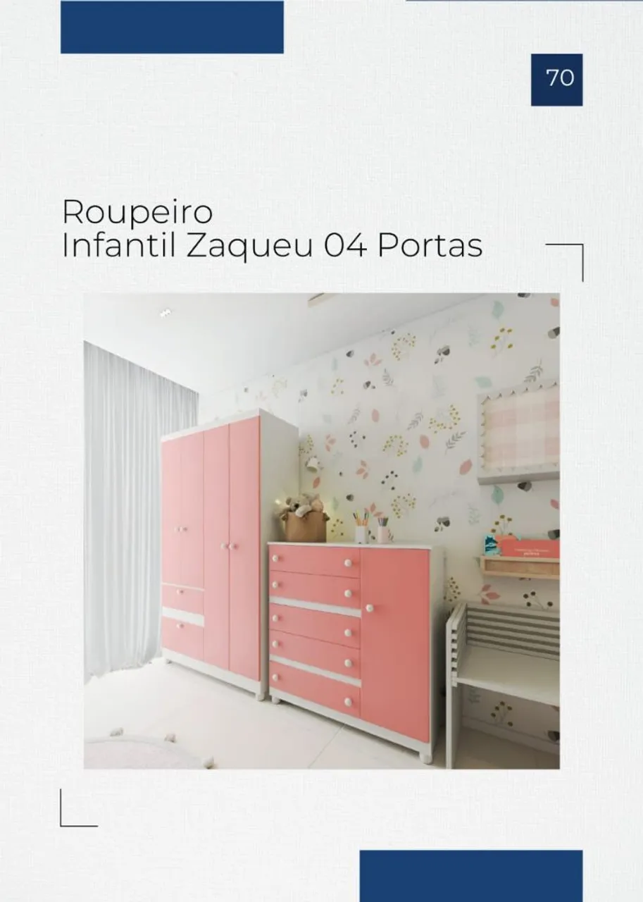 Roupeiro Infantil Zaqueu 04 Portas