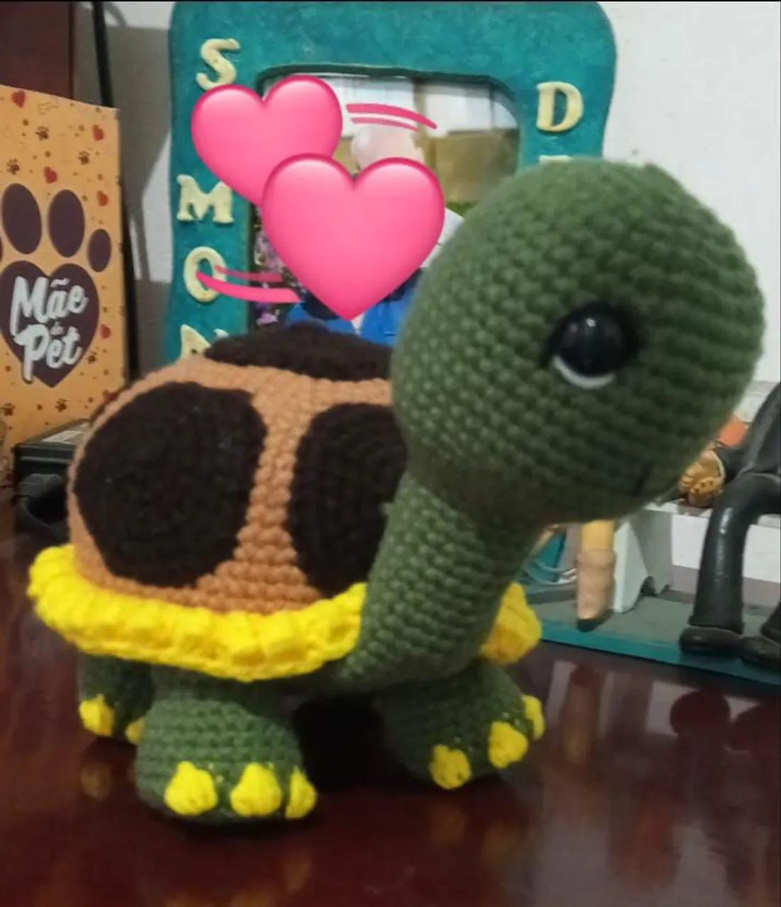 Tartaruga de crochê amigurumi