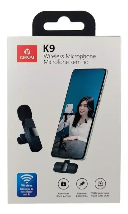 Microfone Lapela Sem Fio