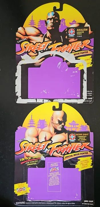 Lote com 04 encartes Street Fighter Estrela anos 90 - Foto 2