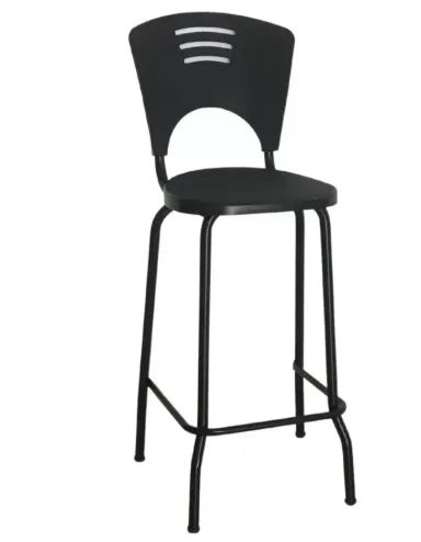Banqueta Alta Polipropileno - Cor preta