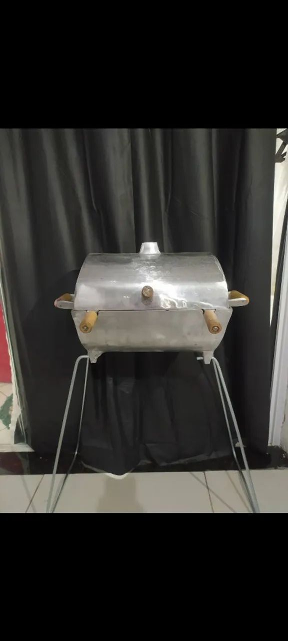 CHURRASQUEIRA A BAFO GRANDE DE ALUMÍNIO  - Foto 2